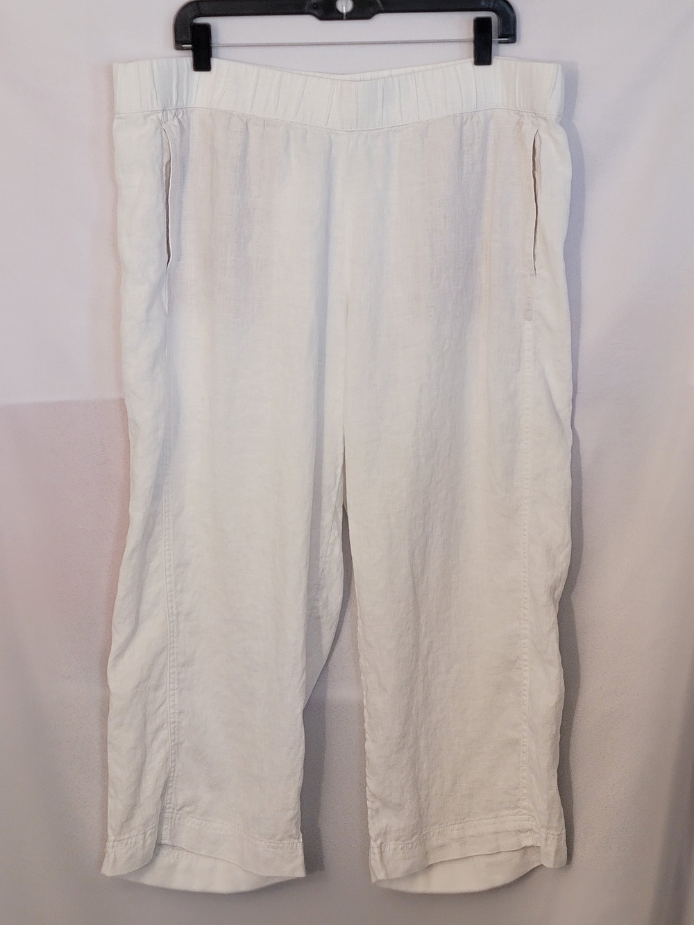 Pure Jill Ankle-Length Linen Pants Size XL
